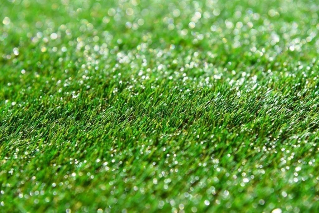 Glistening artificial grass
