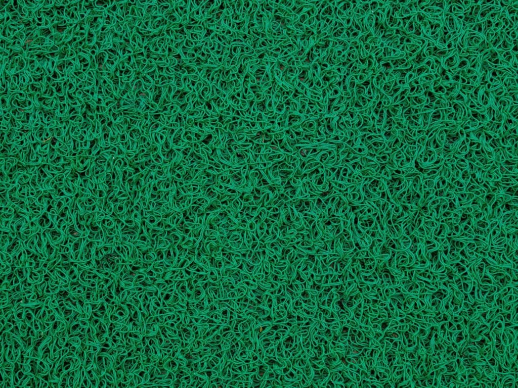 A close up of artificial turf